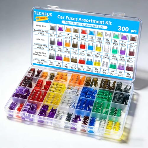 Car Fuses 300 Pcs Automotive Fuse Assortment Kit - size: 300PCS