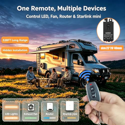 Mini Wireless Switch 12V,5V/12V/48V/10A Relay Remote Switch. - color: 5V-48V Mini Remote switch-10A