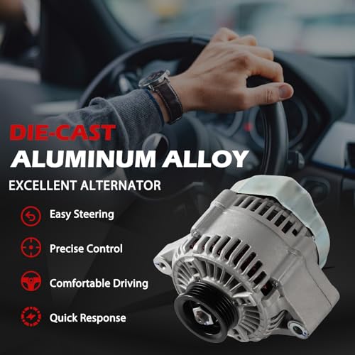 13743 Alternator 95Amp 12V Compatible with 1997 1998 1999 2000 2001 Honda CR-V OE 1022111260, 1022111270, 113628, 12082, 1212201ND, 1226101ND - size: 13743 | 95A