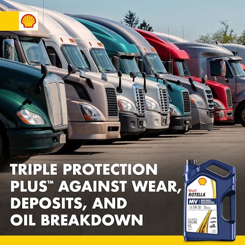 Shell Rotella 550046251 T6 Full Synthetic Multi-Vehicle 5W-30 Diesel Engine Oil (1-Gallon, Single Pack) - style: 1-Pack