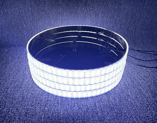 4-Pack 17.5" Quad Row Cold White Wheel Light Rings for Truck Car