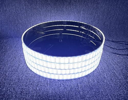 4-Pack 17.5" Quad Row Cold White Wheel Light Rings for Truck Car