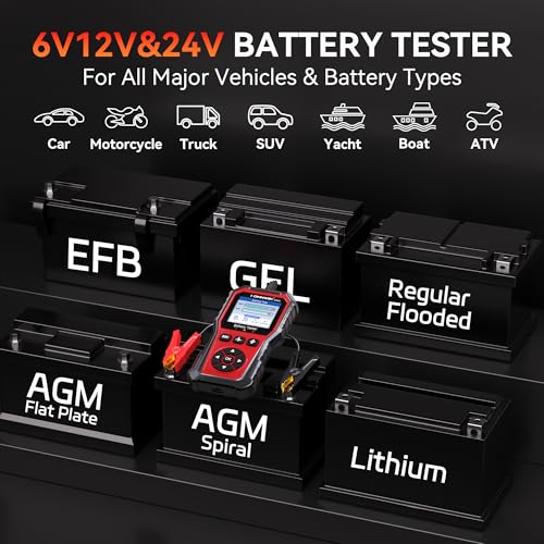 KONNWEI KW331 6V 12V 24V Car Battery Tester with Cloud Report