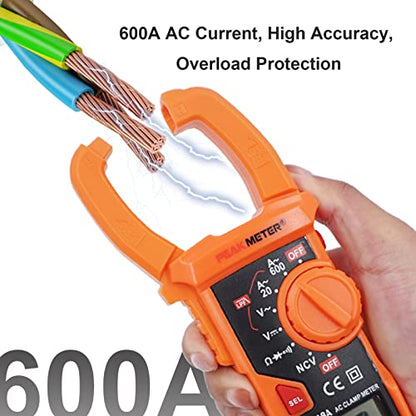 Clamp Meter Auto-Ranging Multimeter AC Current 600 A, AC/DC Voltage