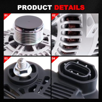 Alternator for 10-13 Hyundai Sonata 2.4L,11-13 Kia Optima 2.4L 11491 - size: 2011-2013 Optima 2.4L