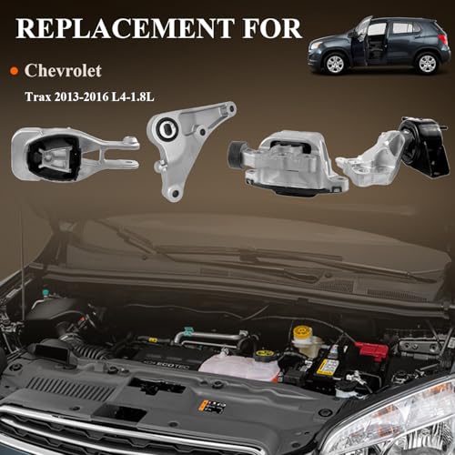 Engine Motor Trans Mount Kit for Chevrolet Trax 2013 2014 2015 2016 L4 1.8L - size: 2013-2016 Trax L4-1.8L