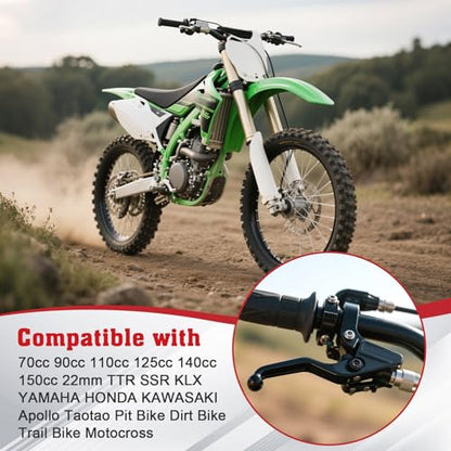 LOCOPOW Brake Clutch Lever Handle for 7/8" 22mm inch Handlebar 110cc 125cc 140cc TTR 125cc SSR Xmotos RFZ Apollo Taotao Thumpstar 125 Pit Dirt Bike Motorcycle Coolster