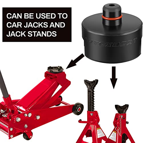 Dual-use Rubber Jack Pad Stand Adapter Fits Car Axle Jack Stands Floor Jack for Tesla Model 3 S X Y Rubber Battery Chassis Protection Lifting Support Pucks (Pack of 2) - size: 2Pcs (Pack of 2)