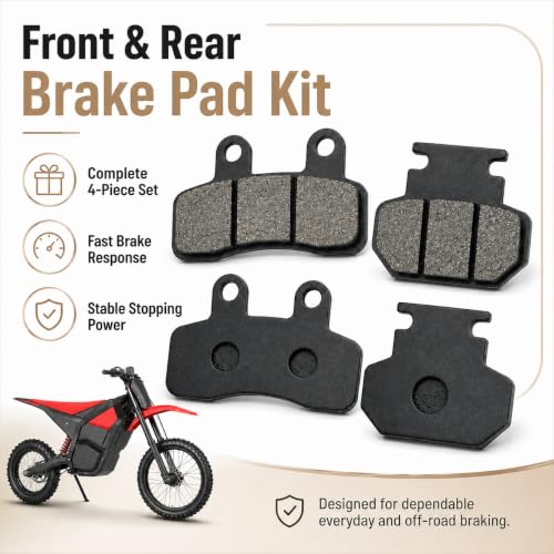 Front & Rear Brake Pads for Yozma in 10 Tuttio Soleil 01 Electric Dirt Bike
