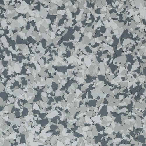 Colored Epoxies 20 LB Decorative Vinyl Flakes for Epoxy Garage Floors - color: Gravel Flake