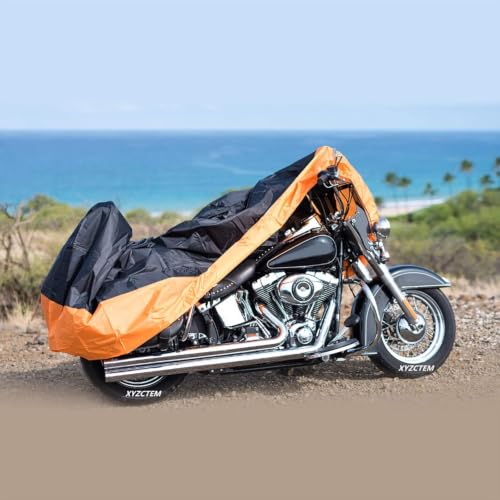 XYZCTEM Motorcycle Cover – All Season Waterproof Outdoor Protection - size: 96.5"