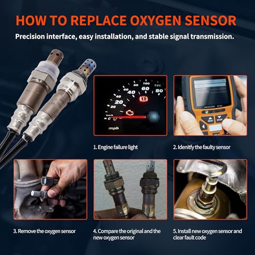 HiSport O2 Oxygen Sensor Kit Upstream Downstream Compatible with Chevy