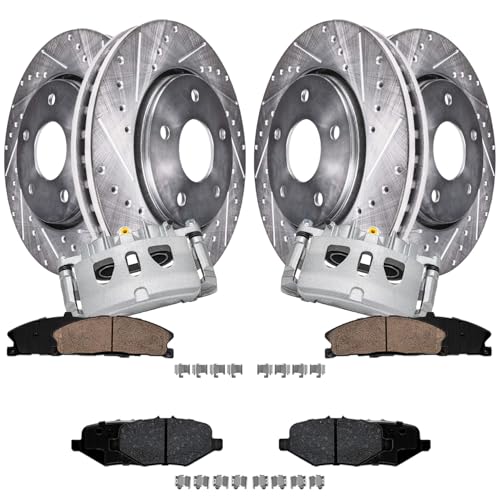 Detroit Axle - Brake Kit for Ford Explorer Flex Taurus Lincoln MKS MKT - size: 10BPR50383/kit