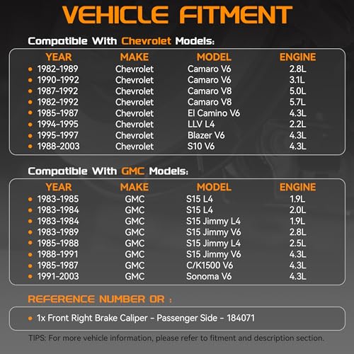 Brtec Front Right Disc Brake Caliper Assembly, Replaces OE Number 184071 - size: BC184071