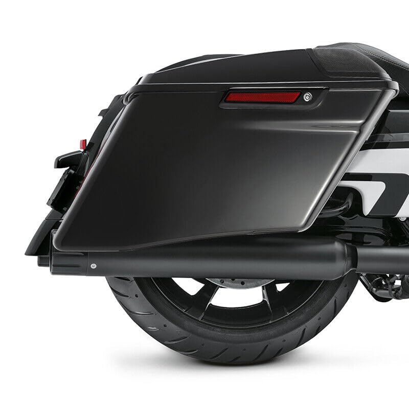 TCMT 4"Extended Hard Saddle bags Fit For Harley 2014-2024 Touring CVO Model - color: Black Latches, size: 4" Stretched(5x7 Speaker Lids)