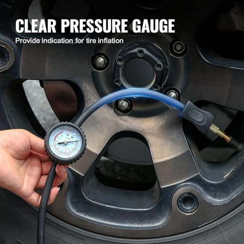 VEVOR 10.6 CFM Heavy Duty Air Compressor, 30s Fast Inflation | 1080W Dual-Cylinder Portable Tire Inflator, 12V 150PSI Offroad Air Pump with Adapters for Trucks Car SUV 4 x 4 Vehicle RV - size: 14.37 x 5.91 x 8.94 in