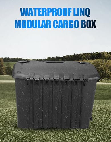 A & UTV PRO Modular Cargo Box for Can Am Maverick, 30 L/7.8 Gallon Rear Storage Cargo Box with Lid for LIN-Q Can Am Maverick X3 MAX, Trail, Defender, Commander Accessories, Replace OEM#715006830 - size: 30 Liter / 7.8 Gallon