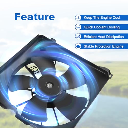 Engine Radiator Cooling Fan Assembly Replacement for Honda Accord 2013-2017