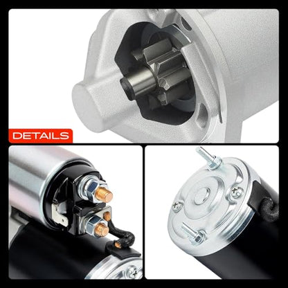 A-Premium Starter Motor, 12V 1.3KW 8 Teeth CW, Compatible with Mitsubishi