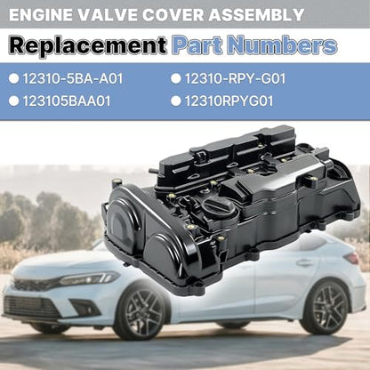 123105BAA01 Engine Valve Cover with Gasket Compatible with Honda Acura 2.0L