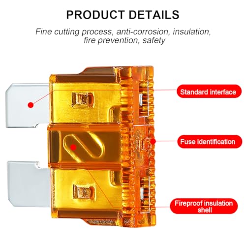 Mandark 300PCS 2-40 Amp Standard Mini and Low-Profile Blade Fuse Kit - color: 300PCS