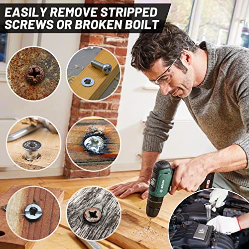 29PCS Screw Extractor Bolt Extractor Set with Left Hand Drill Bit Set - color: 29pcs