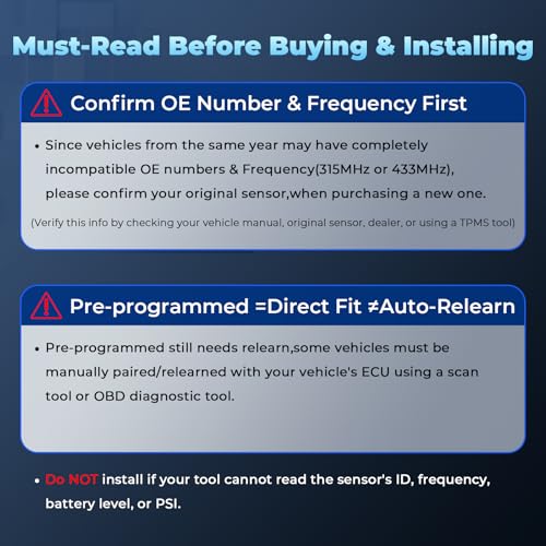 RENECTIV TPMS Sensor,433MHz Tire Pressure Monitoring System Sensor Set of 1 - size: 1PCS