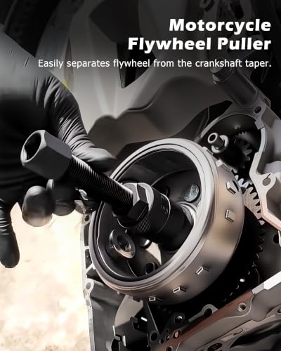 DAYUAN Motorcycle Flywheel Puller with 10Pcs Different Sizes of Pullers Compatible with Small Engines on Motorcycles Scooters ATVs and Dirt Bikes