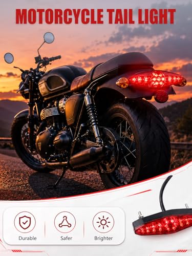 Watris Veiyi 12V Motorcycle Rear Brake Tail Light for ATV Dirt Bike