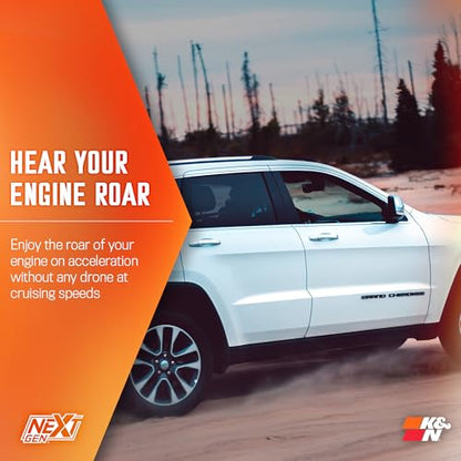 K&N NextGen Cold Air Intake System: High-Flow Cotton Filter: Compatible with 2016-2025 Dodge/Jeep: Durango, Grand Cherokee, Grand Cherokee WK, 50-1572 - style: NextGen