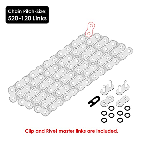 Caltric Golden O-Ring Drive Chain & Sprockets Kit Compatible with Kawasaki Zx-6R Ninja Zx636 Zx-636 2005 2006