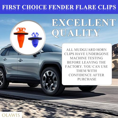 100 PCS Fender Flare Clips for Toyota 4Runner,FJ Cruiser,RAV4,Tacoma