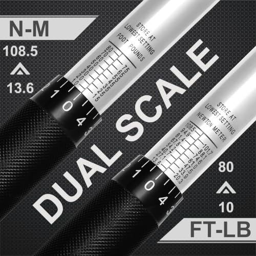EPAuto 3/8-Inch Drive Click Torque Wrench 10-80 Ft-lb./ 13.6-108.5 Nm - size: 3/8 Inch Drive (10-80 ft.-lb.)