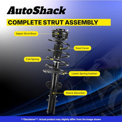 AutoShack 2 Front Complete Struts Assembly with Coil Springs
