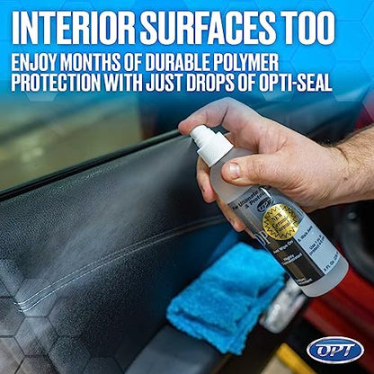 Optimum Opti-Seal Polymer Paint Sealant Spray for Automotive Paint and Interior Car Detailing, Includes Detailing Applicator Pad (8 oz) - size: 8 oz.