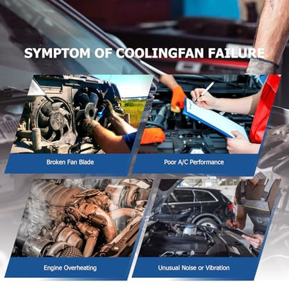 WFLNHB Engine Radiator Cooling Fan Assembly Replacement for Toyota Sienna 3.5L V6 2007-2010