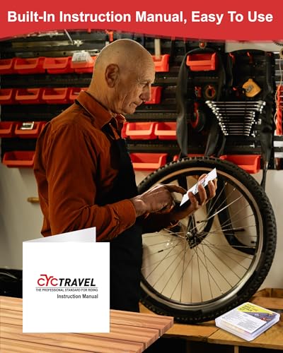 Bike Tire Repair Kit, Bicycle Inner Tube Puncture Patch Kits with 20 PCS Vulcanizing Patches, User Manual, Metal Rasp and Tire Lever, Bike Patch Kit for Mountain and Road Bike