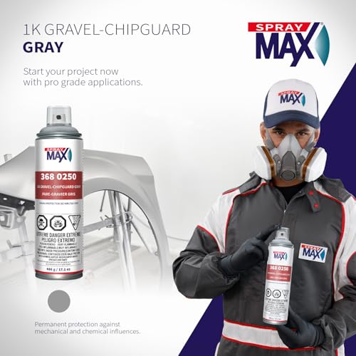 SprayMax 1K Gravel-Chipguard Grey Primer Spray Paint | Automotive Primer