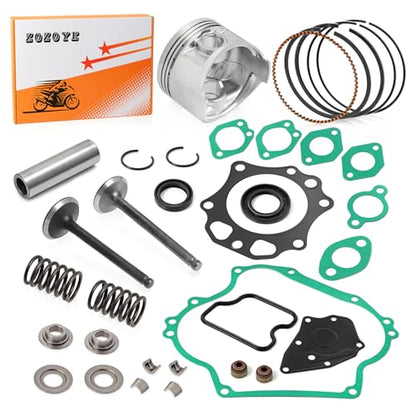 Top End Rebuild STD Piston &Intake Exhaust Valve Kit For Club Car Golf Cart