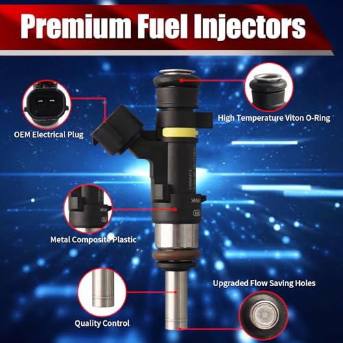 Set of 4 Fuel Injectors 1465A412 FJ1590 Replacement - size: FJ1590