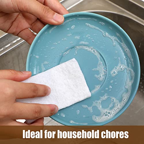 Hoolerry White Scrub Pads Non Scratch Multi Surface,6 X 9 Inch,White - size: 6 x 9 Inch