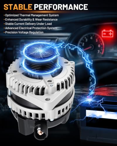 Alternator 11573 130A Fit for Honda Odyssey 2011-2013 3.5L V6 - size: 11573N