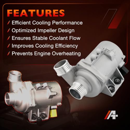 Water Pump Compatible with 2006-2012 BMW X1 X3 X5 328i 323i 128i 528i - size: Without Thermostat