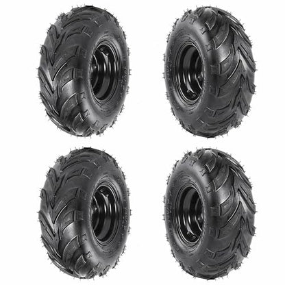 TWO Wheels 145/70-6 Tubeless Wheel Tires with 6'' Rims 3 Bolt Pattern for 50cc 70cc 90cc 110cc 125cc ATV Go Kart UTV Quad Bike 4 Wheelers (2)