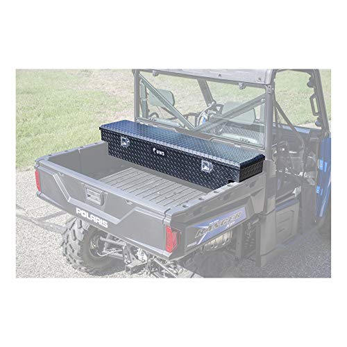 UWS EC10893 59-Inch Matte Black Heavy-Wall Aluminum UTV Tool Box, RigidCore Lid