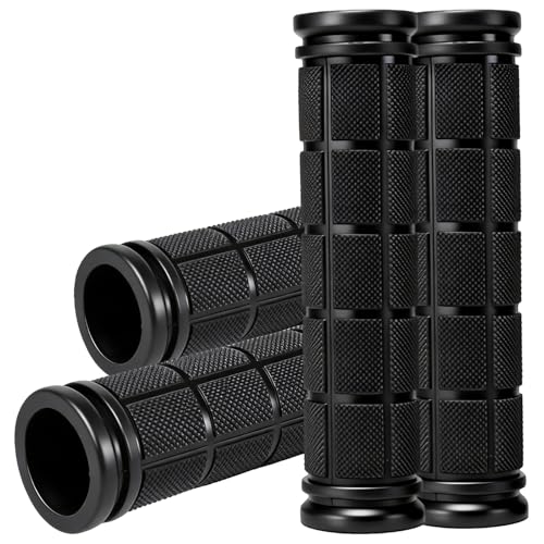 CHUNZEXI 4 PCS Rubber Bike Handlebar Grips - color: Black