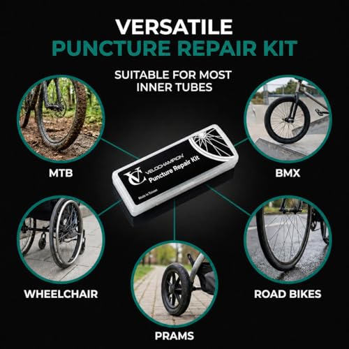 VeloChampion Self Adhesive Bike Puncture Repair Kit with Tire Levers