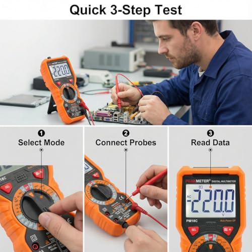 PM18C 6000 Counts True RMS Digital Multimeter
