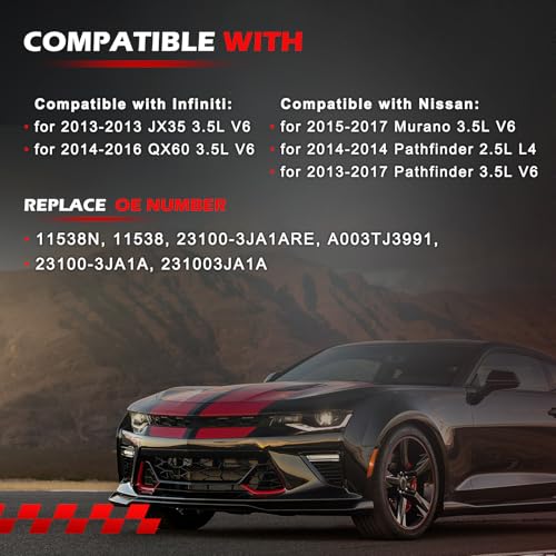 New Alternator 11538 Fit for Murano 2015-2017 3.5L V6/JX35 2013 - size: 11538