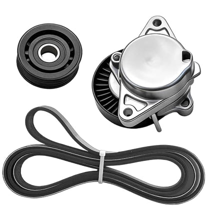 Complete Serpentine Belt Kit With Tensioner And Idler Pulley - size: Mb C280, E320, S500, Chrysler (98-08)